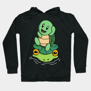 Turtle's Froggy Friend Hoodie